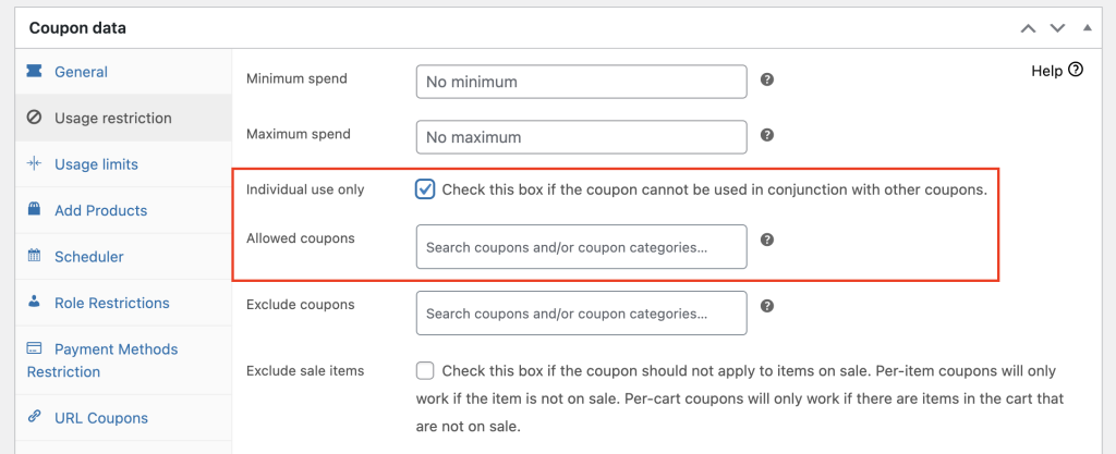 New Advanced Coupons feature: Allowed Coupons 